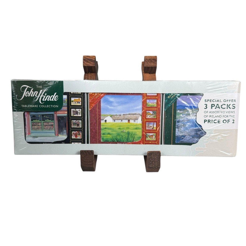 John Hinde Tableware Collection -Views Of Ireland- 3 Pack Of Coaster - 18 Pieces